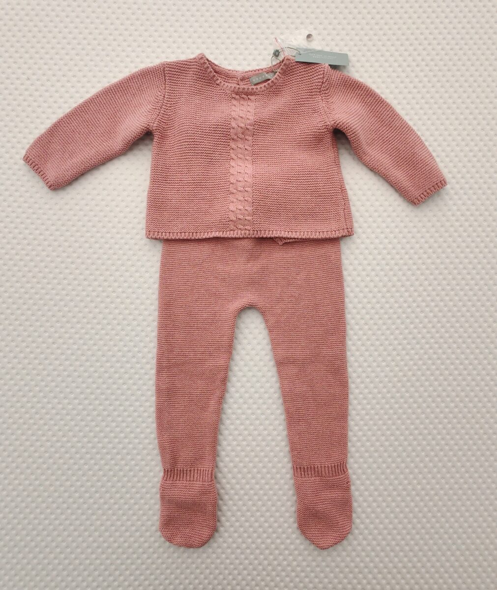 Conjunto Palo de rosa, 9-12 meses, Coconut